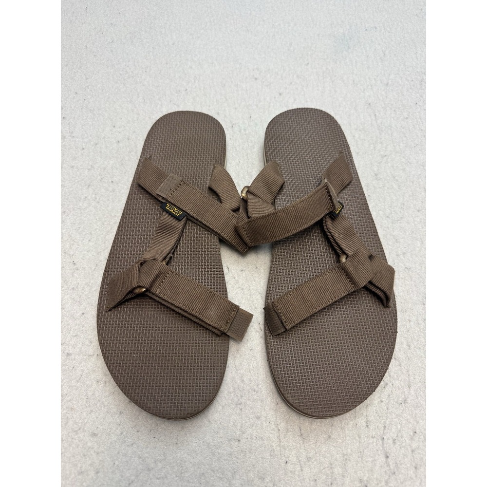 Teva Universal 1010177 Sandals Shoes Mens Size 12 Brown Nylon Thong Flip Flops